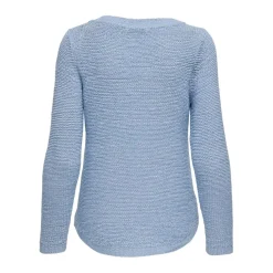 Pull en maille col rond col rond bleu clair Olia