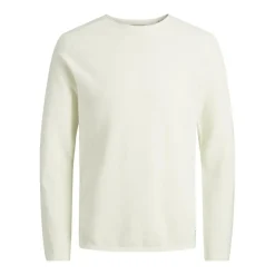Pull en maille Col rond Manches longues Blanc Reed Oscar