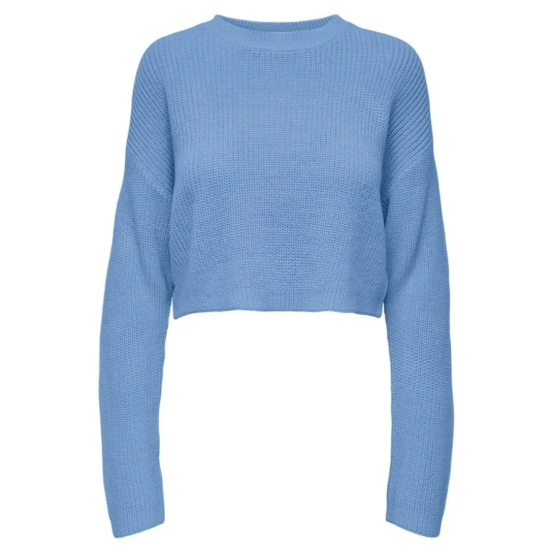 Pull en maille Col rond Manches longues bleu Elise