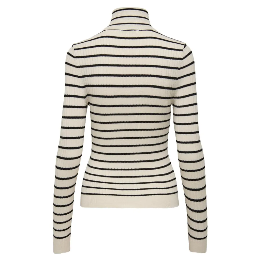 Pull en maille col roulé col roulé blanc Xena