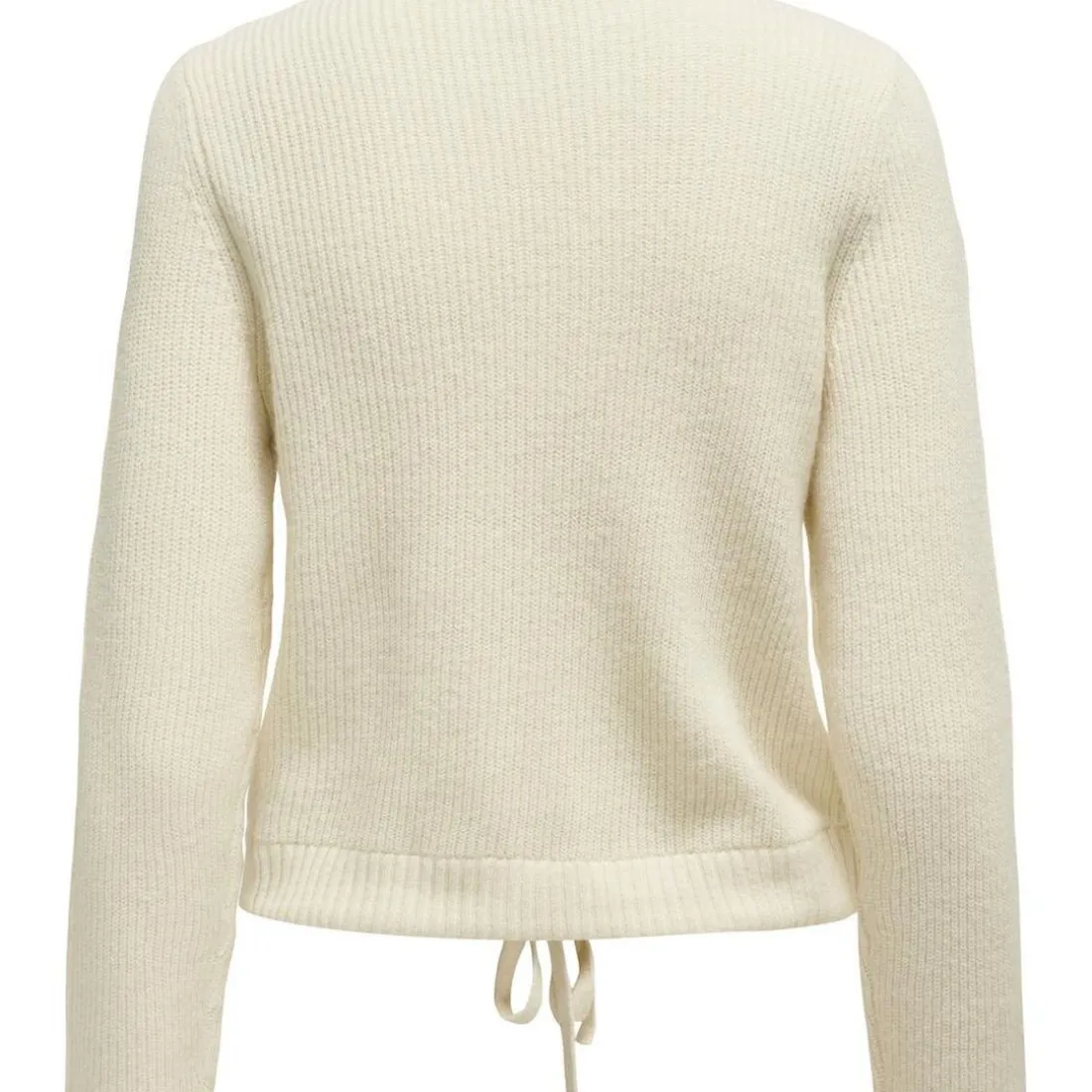 Pull en maille col zippé Felicia blanc cassé en viscose Ines