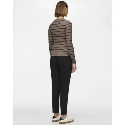 Pull en maille Crista à rayures gris en viscose Ava