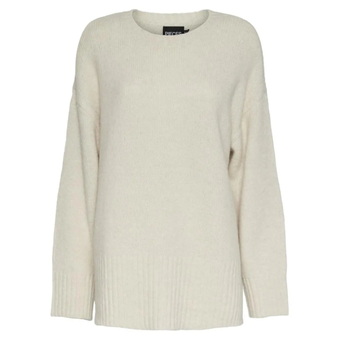 Pull en maille manches longues marron Zadie