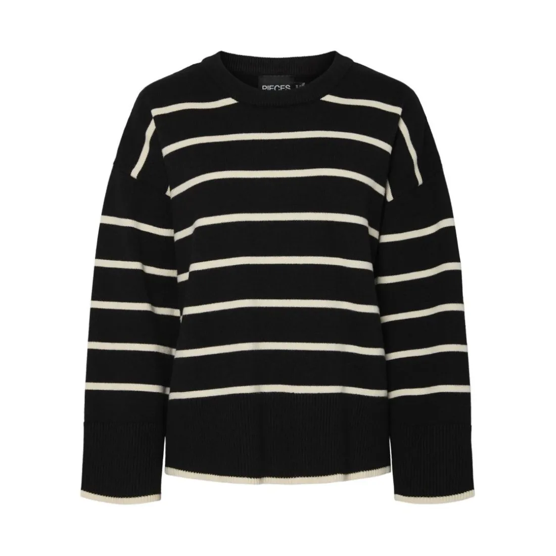Pull en maille Mathilde en viscose noir Isa