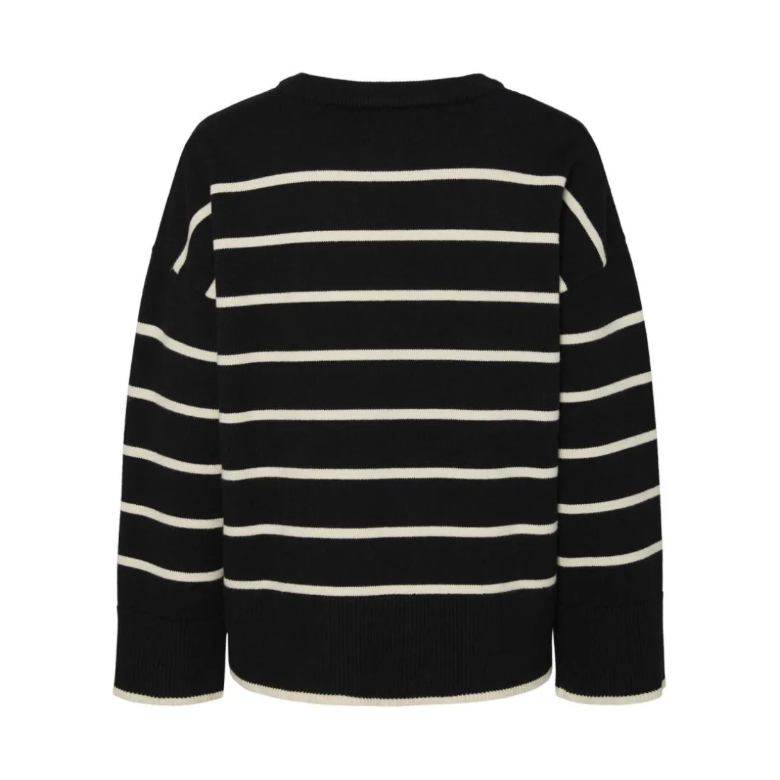 Pull en maille Mathilde en viscose noir Isa