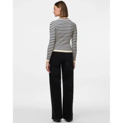 Pull en maille viscose Crista à rayures bleu Hattie