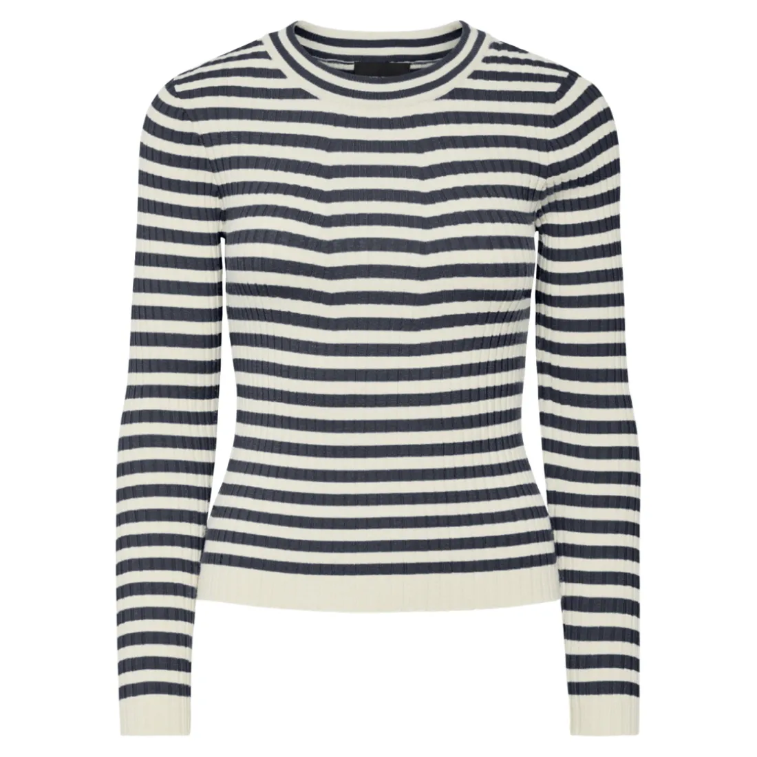 Pull en maille viscose Crista à rayures bleu Hattie