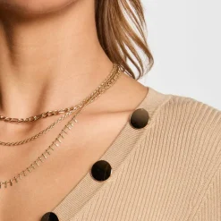 Pull femme Morgan beige foncé en viscose