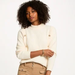 Pull femme Morgan ivoire en viscose