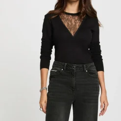 Pull femme Morgan noir en viscose