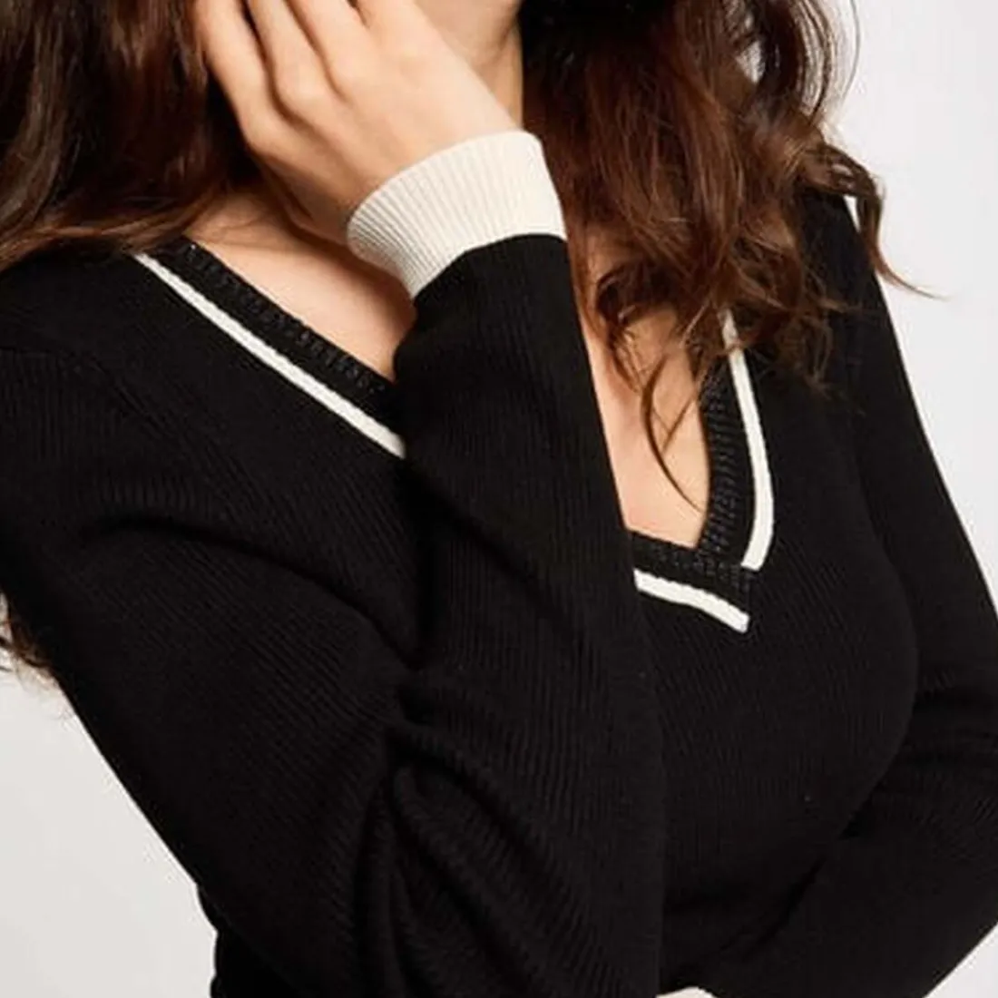 Pull femme Morgan noir en viscose