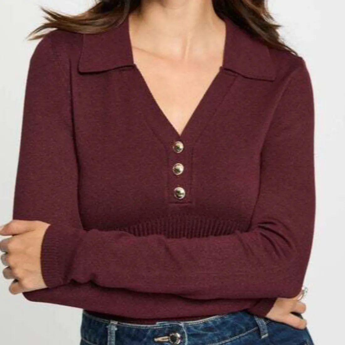 Pull femme Morgan prune en viscose