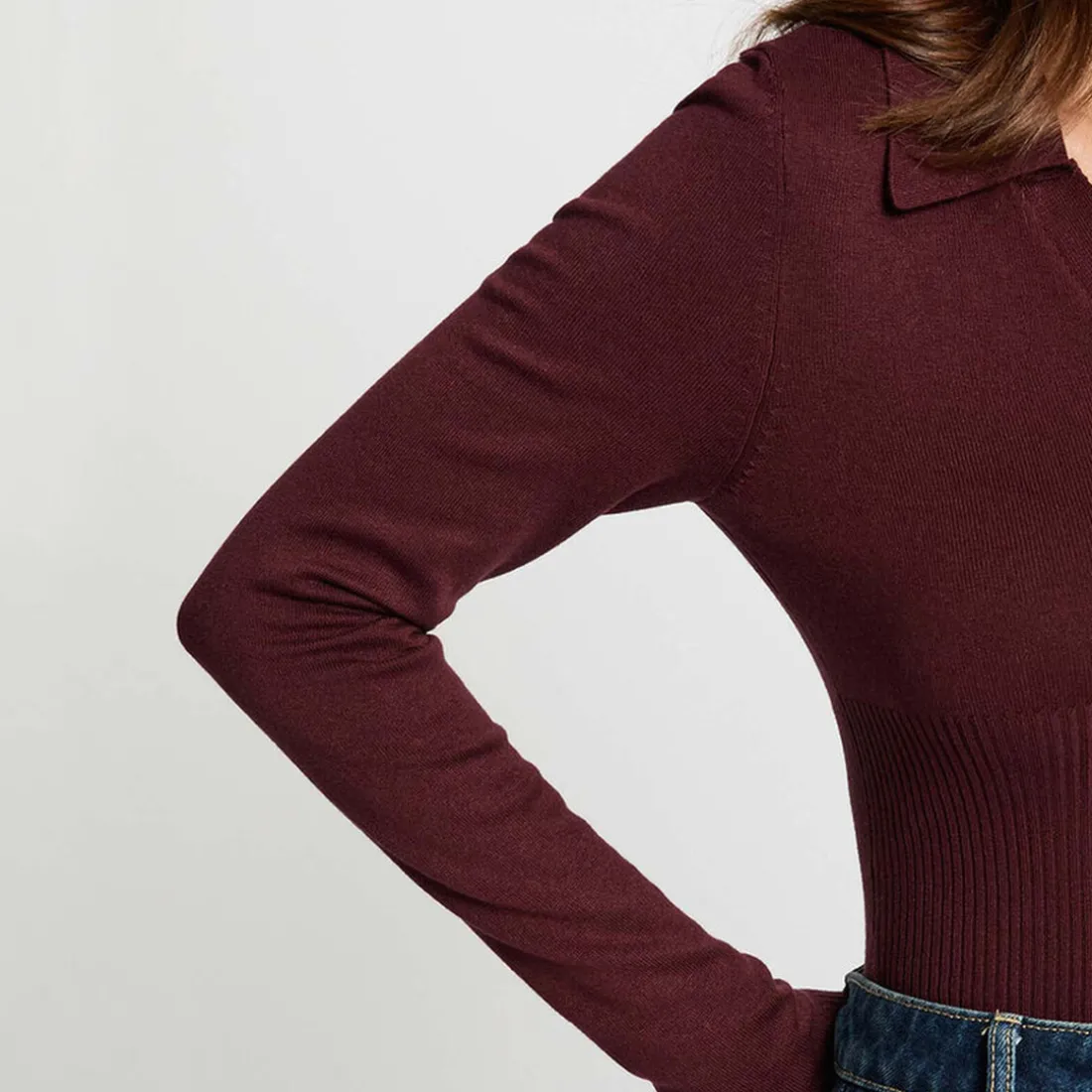 Pull femme Morgan prune en viscose