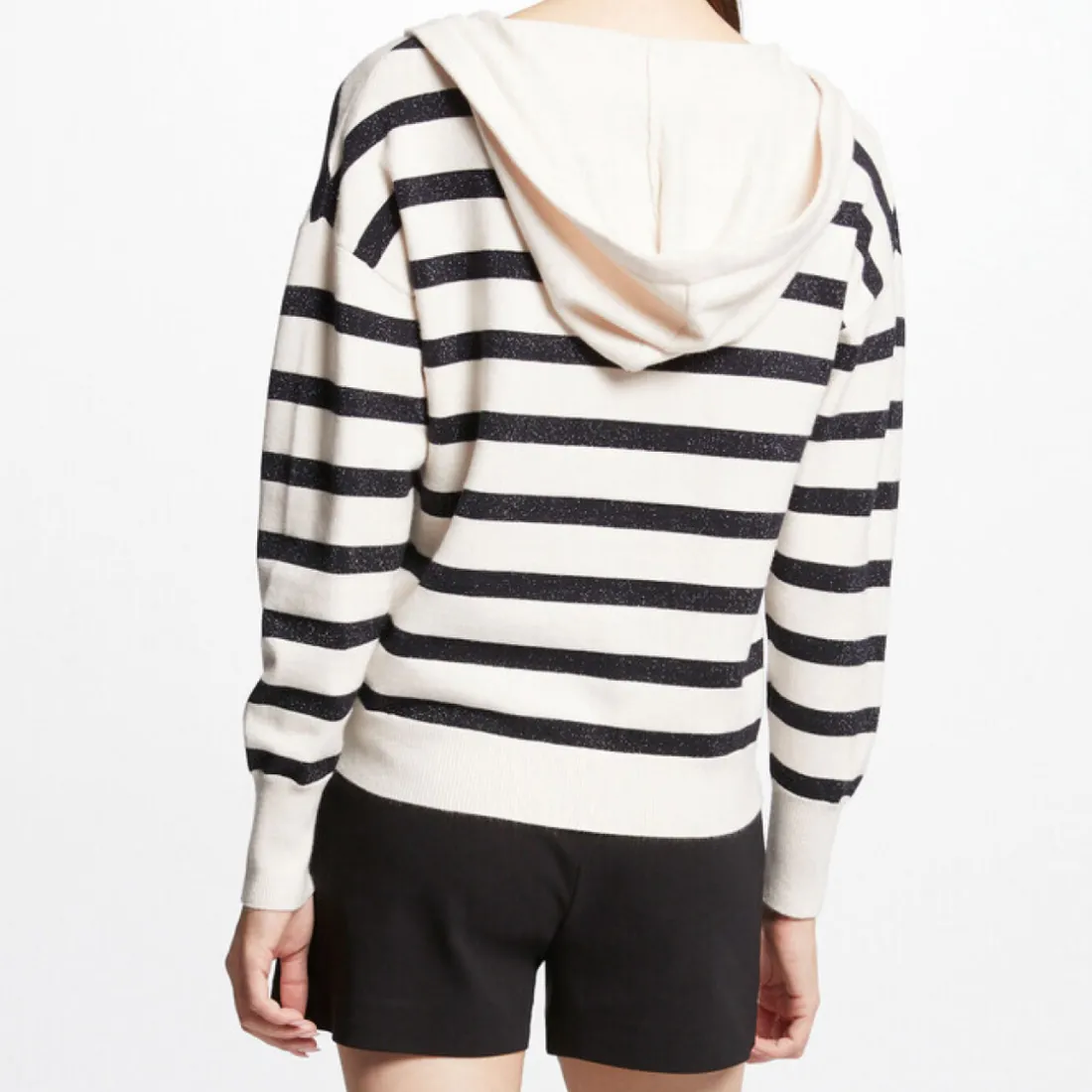 Pull femme Morgan rayé bleu marine en viscose