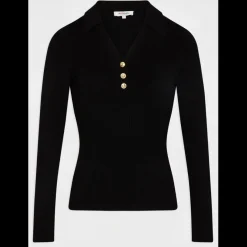Pull femme noir en viscose