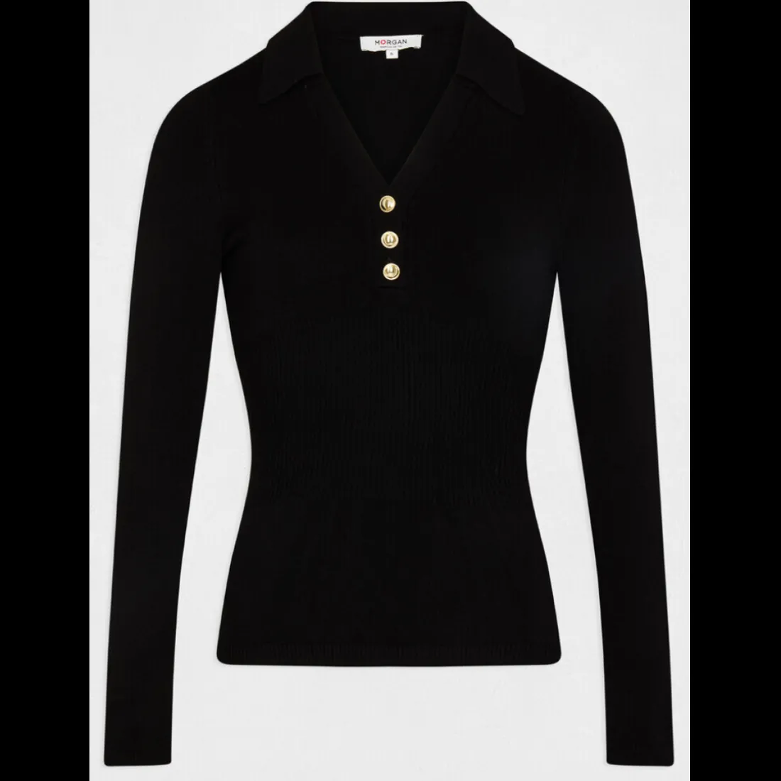 Pull femme noir en viscose