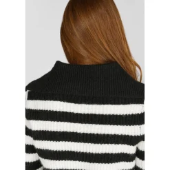 Pull fille, BOLSONGI noir Hana en coton
