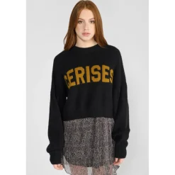 Pull fille, SURGI noir Aria en viscose