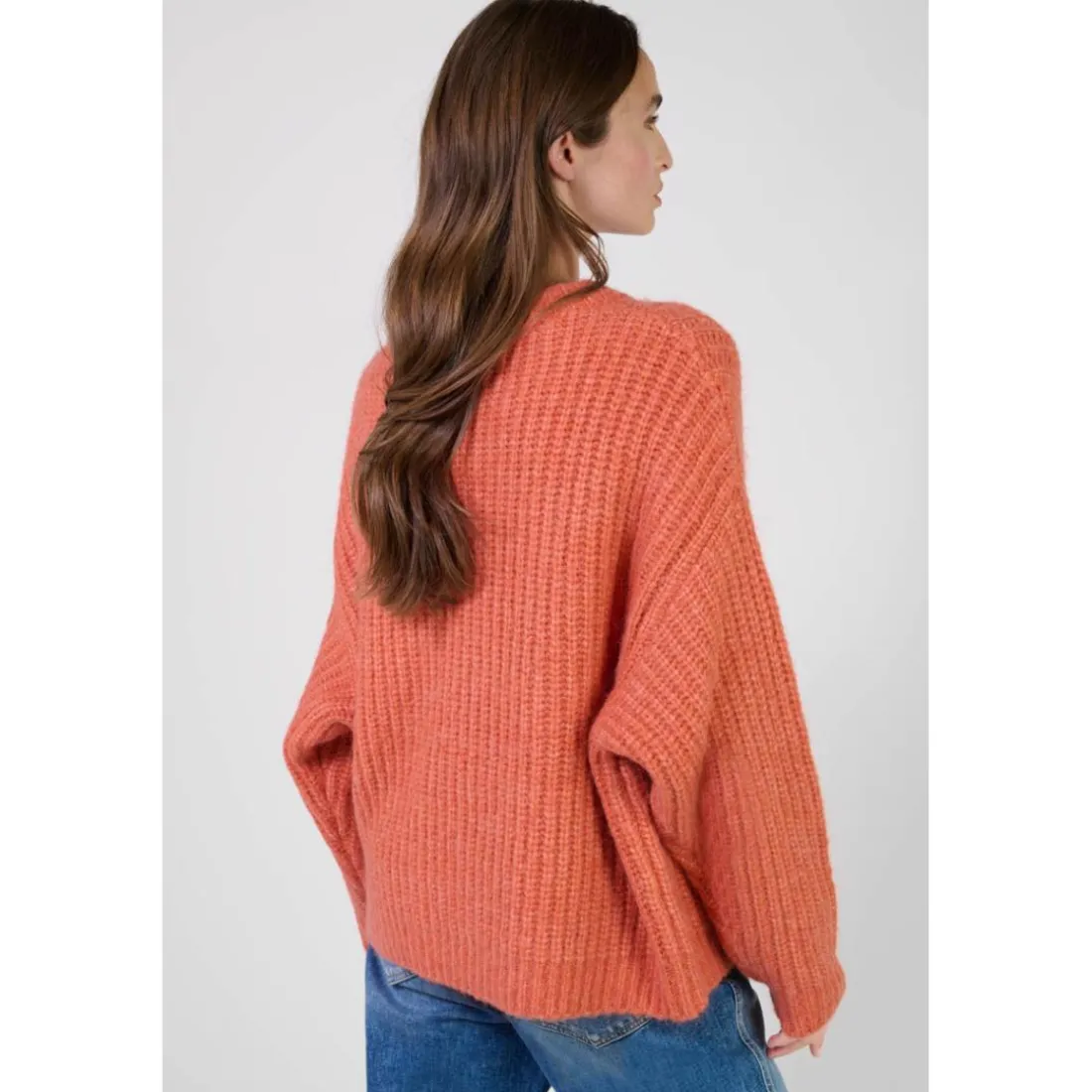 Pull FLOWER orange Mina