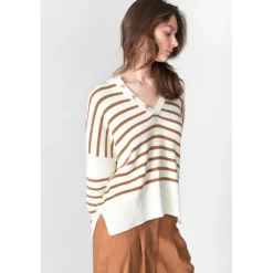 Pull LOBELIE blanc Lila
