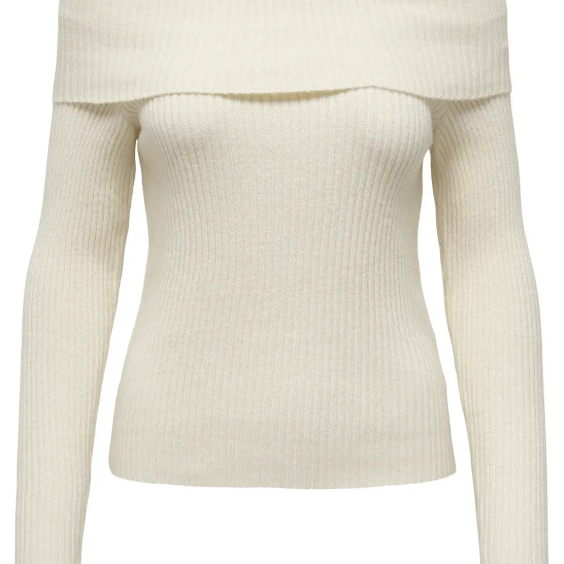 Pull off shoulder Katias - Ecru en viscose Adele