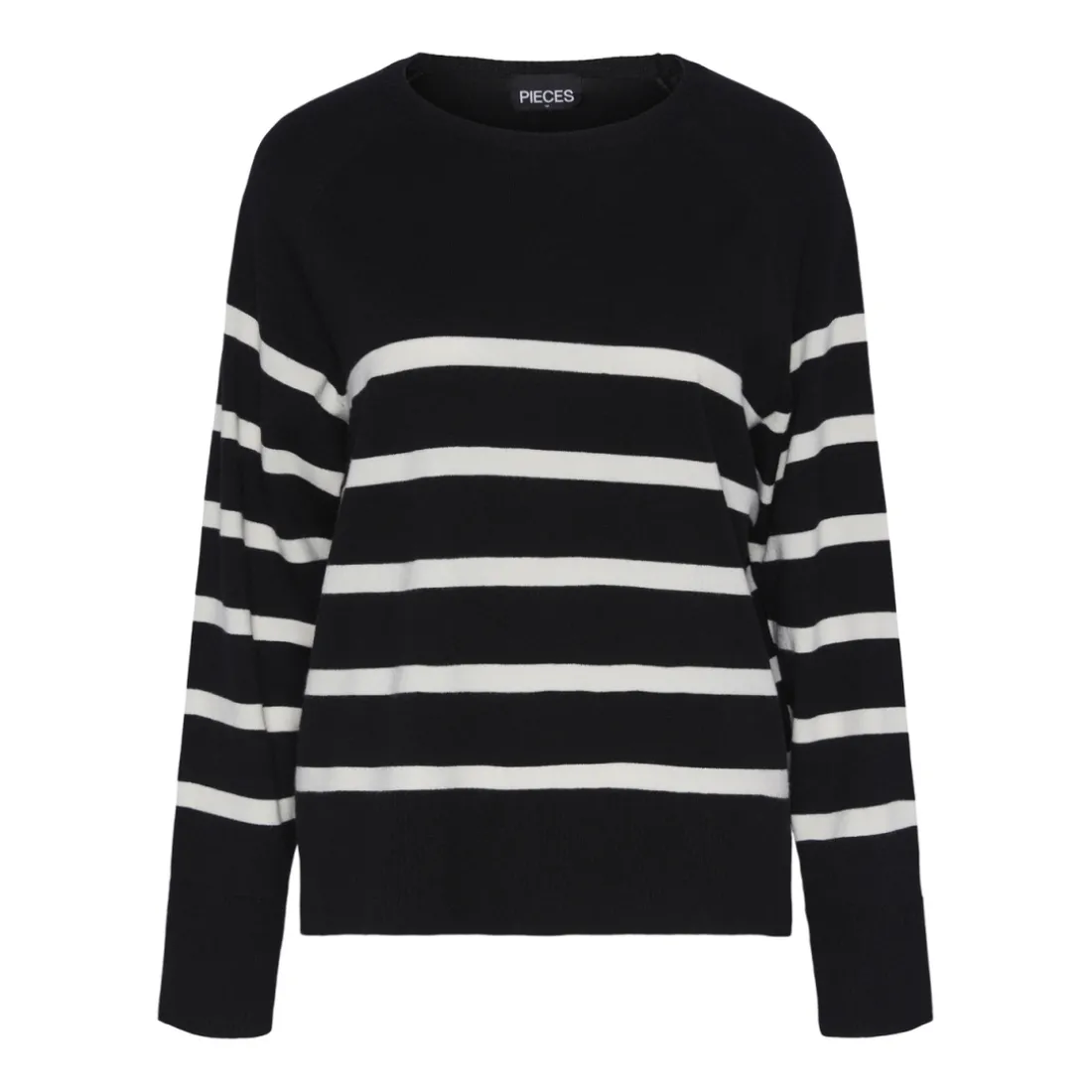 Pull over manches longues Sia noir en viscose Gwen