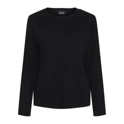 Pull over manches longues en viscose Sia noir Mae