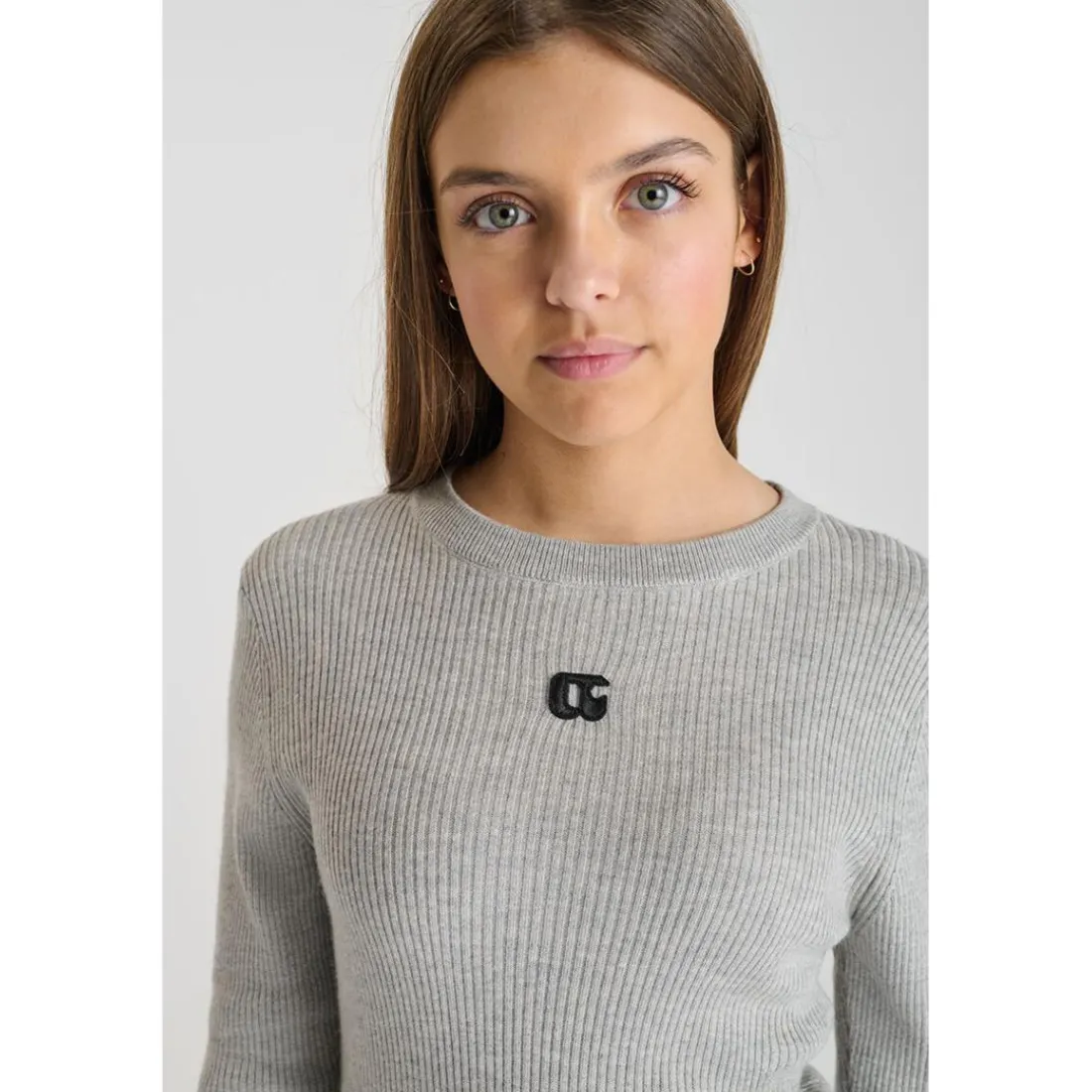Pull STEFYGI gris en viscose Alia