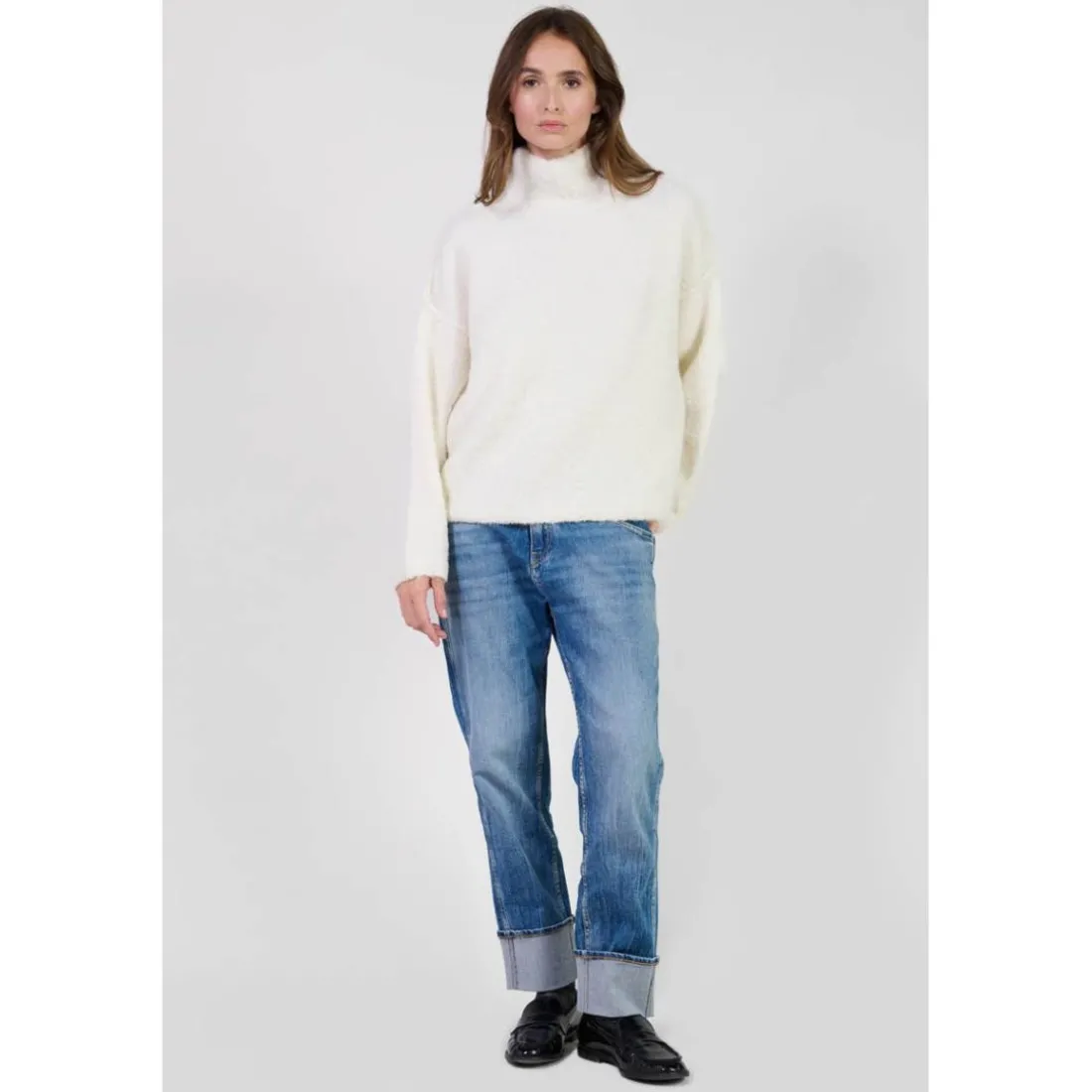 Pull TELA blanc Rose