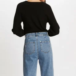 Pull viscose femme noir