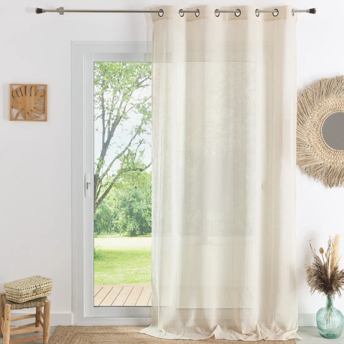 Px voilage en etamine 140x260 SPIRIT- naturel