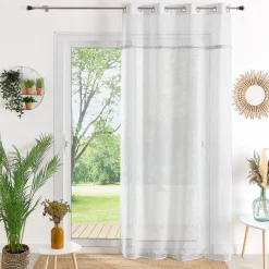 Px voilage etamine parement 140x240 OLBI - blanc cassé