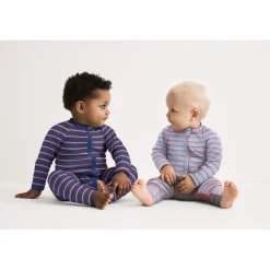 Pyjama Cotelé gris en coton