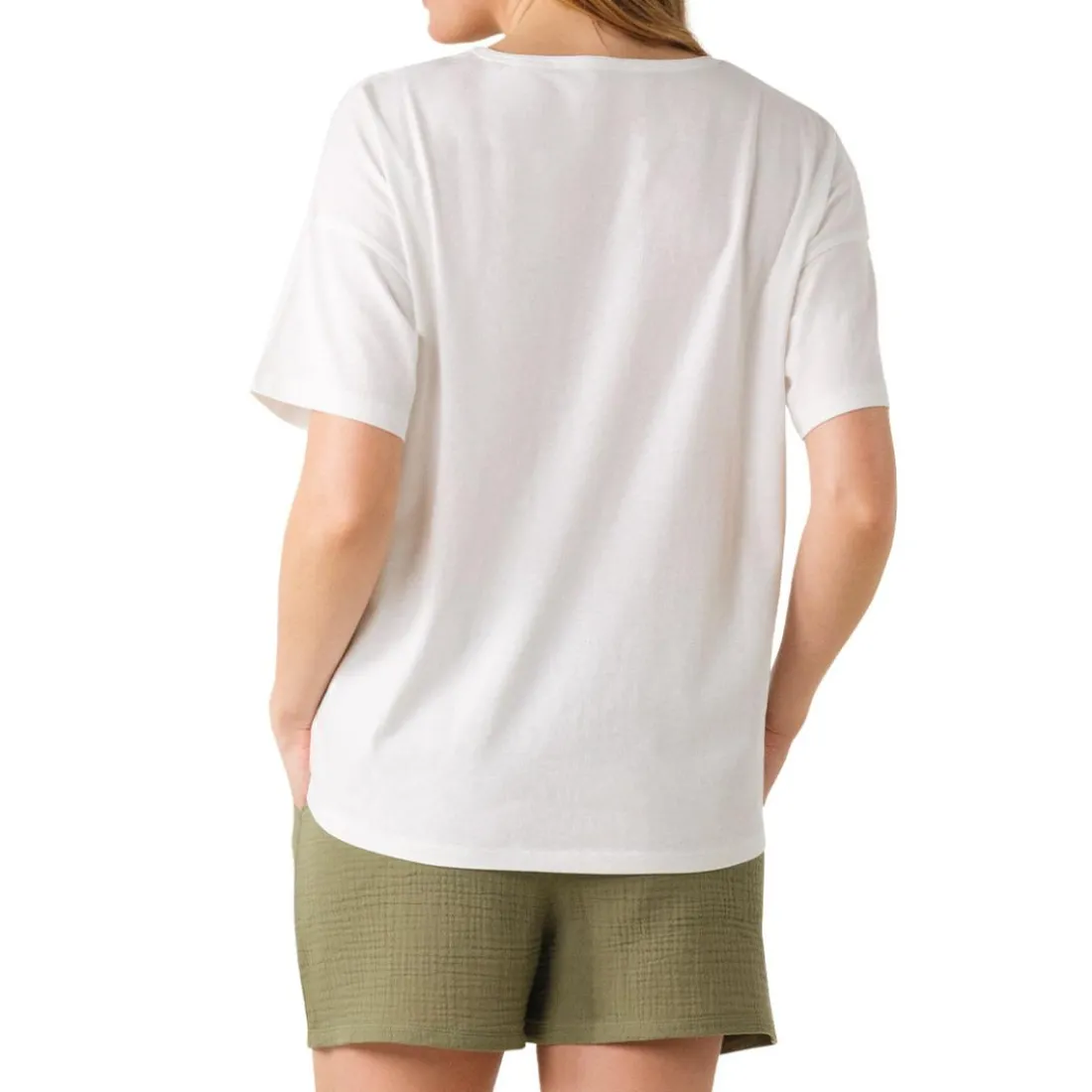 Pyjama court femme Easy Coton Athena multicolore