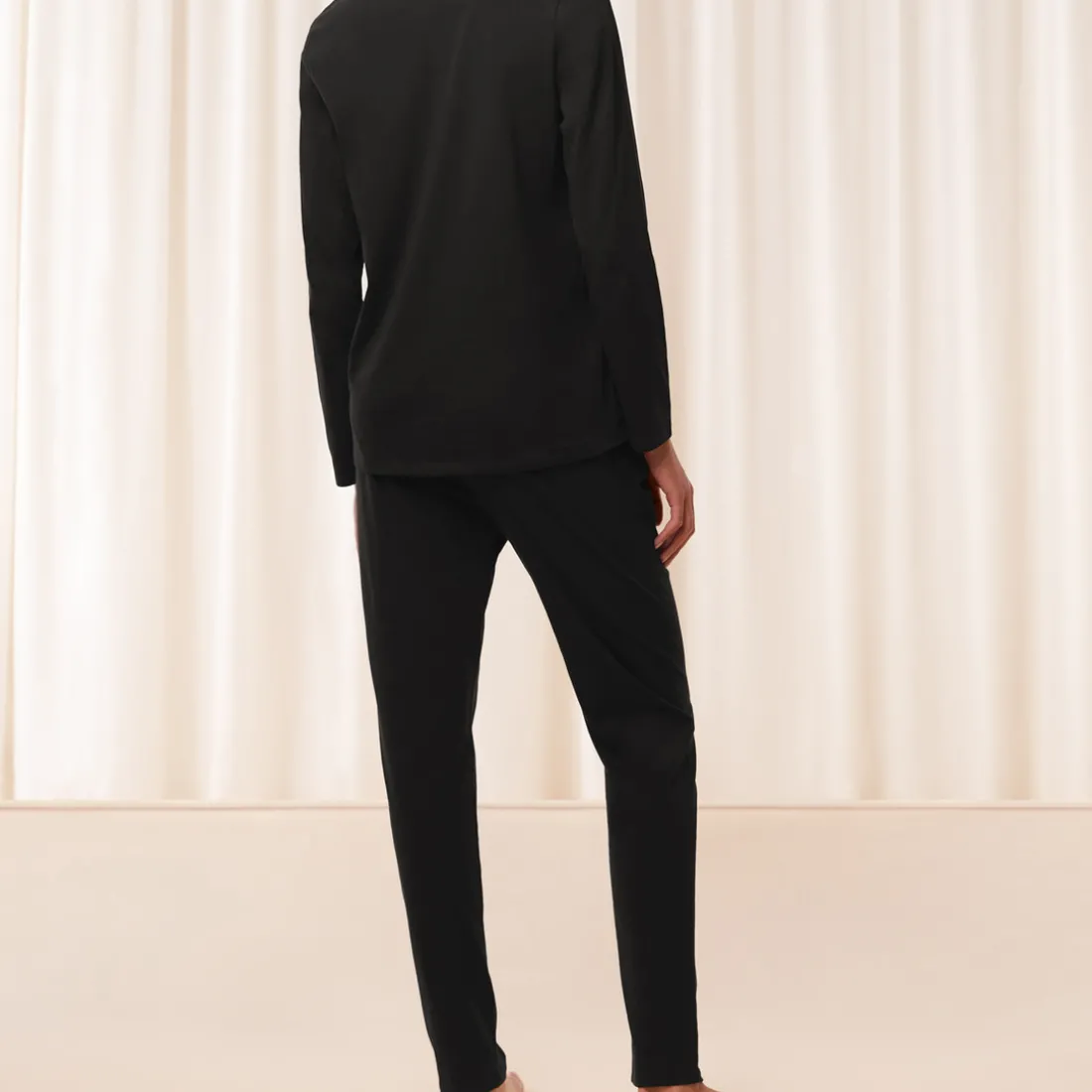 Pyjama en coton noir