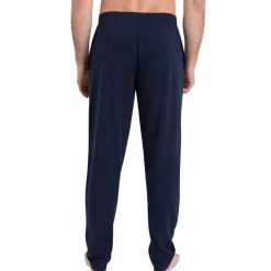 Pyjama long col rond Rayures Waves Athena bleu en coton