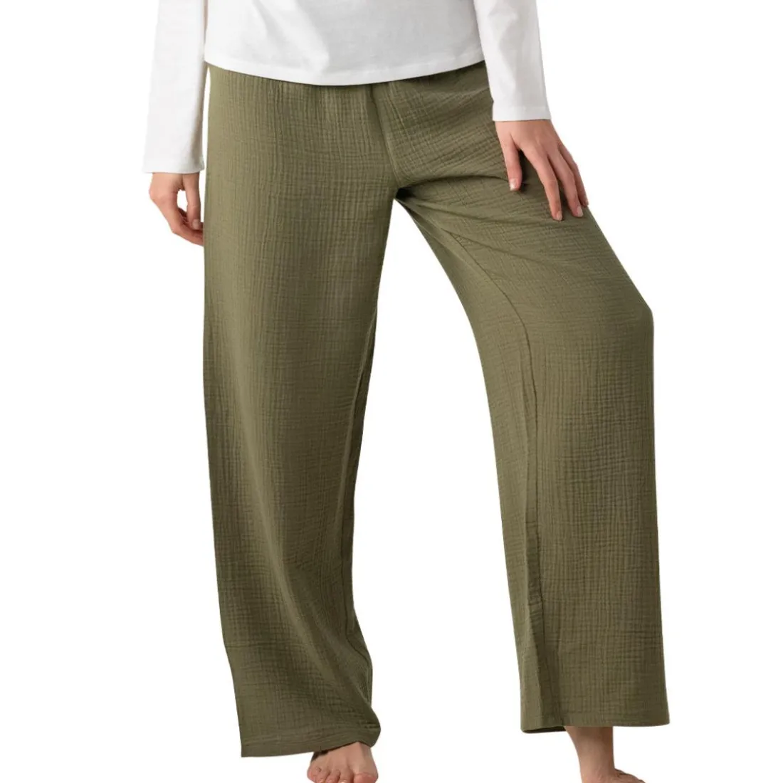 Pyjama long femme Easy Coton Athena multicolore