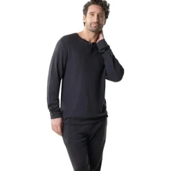 Pyjama long homme Coton Modal Eminence bleu