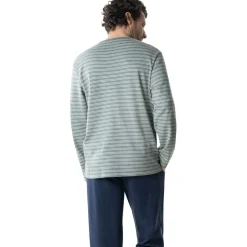 Pyjama long homme Interlock Eminence vert en coton