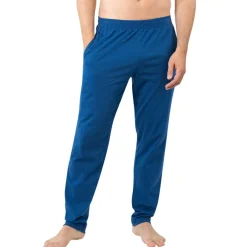 Pyjama long ouvert homme Coton Bio Eminence bleu