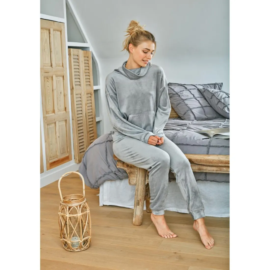 Pyjama Masofty gris