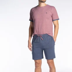 Pyjama short, manches longues vert