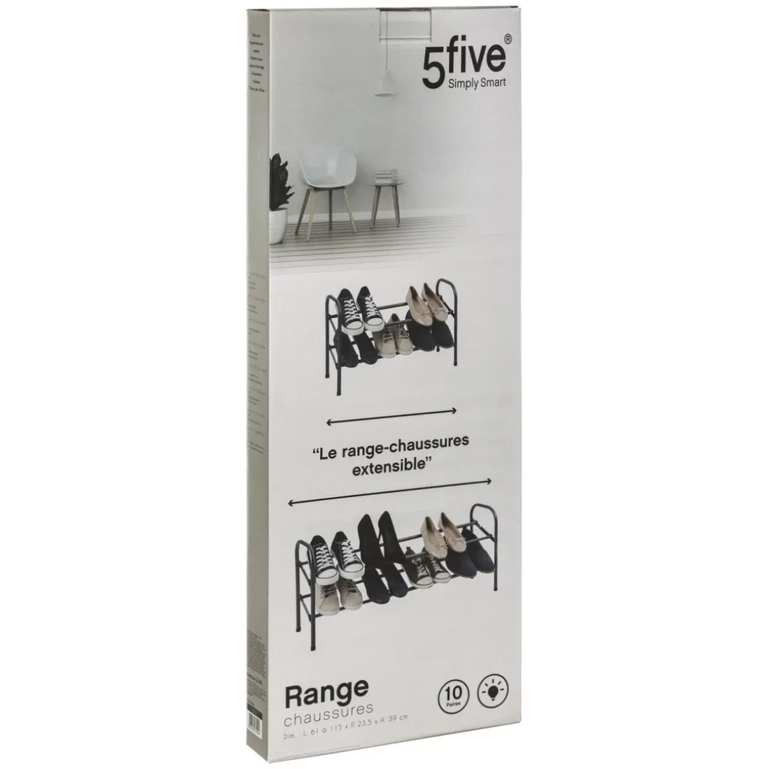 Rangement chaussures - 22 pairesvoir