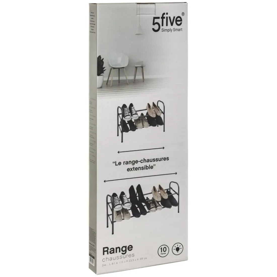 Rangement chaussures - 22 pairesvoir