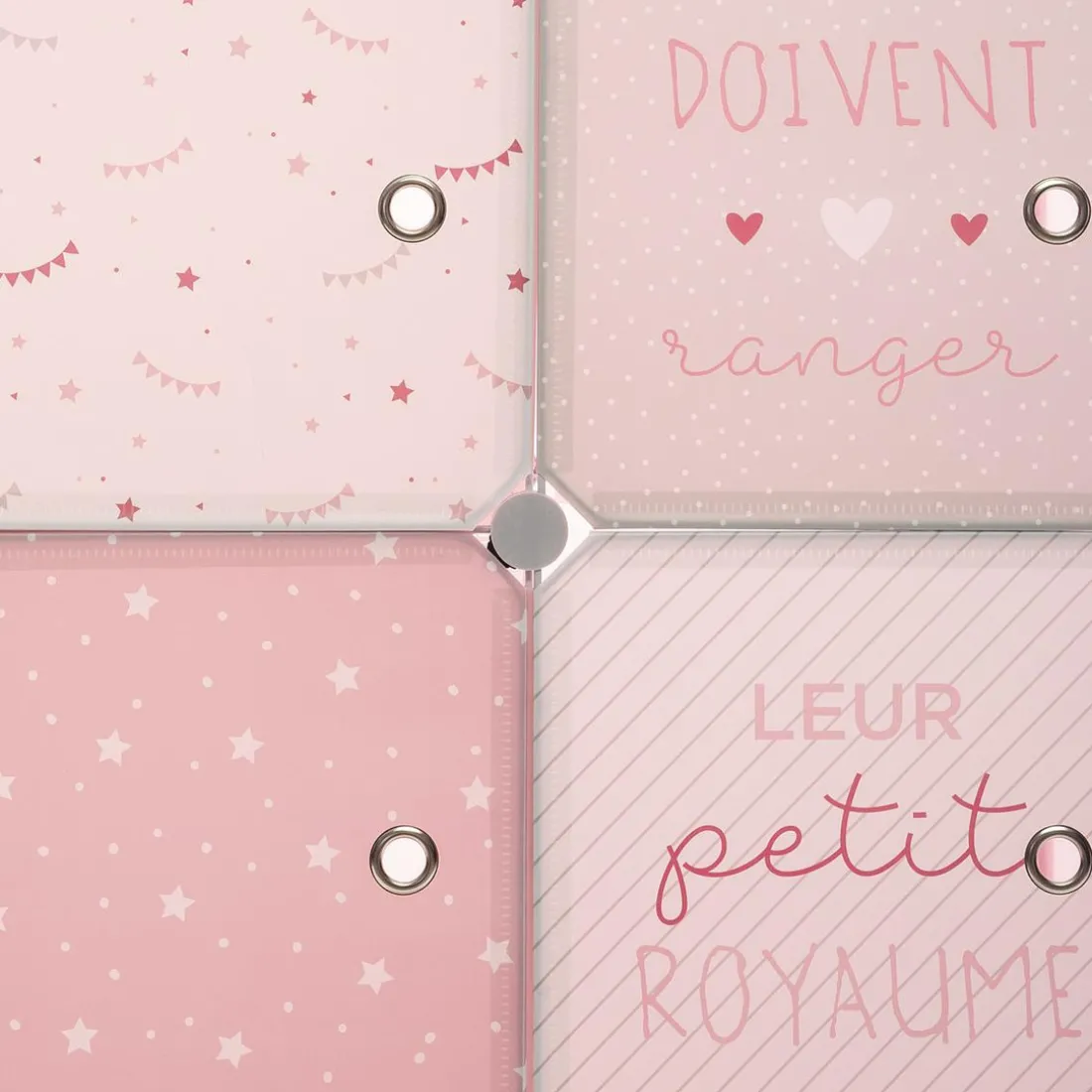 Rangement Penderie Rose