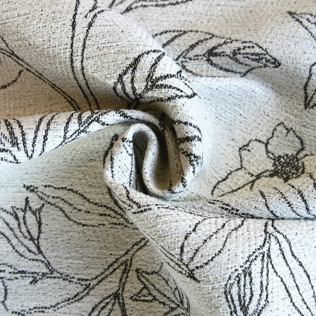 Rideau ameublement jacquard 140x260 RIO - bleu