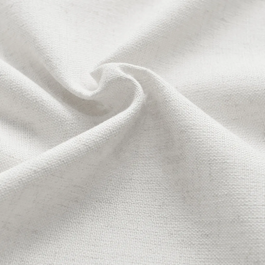 Rideau ameublement uni en polylin 140x260 EDEN - blanc