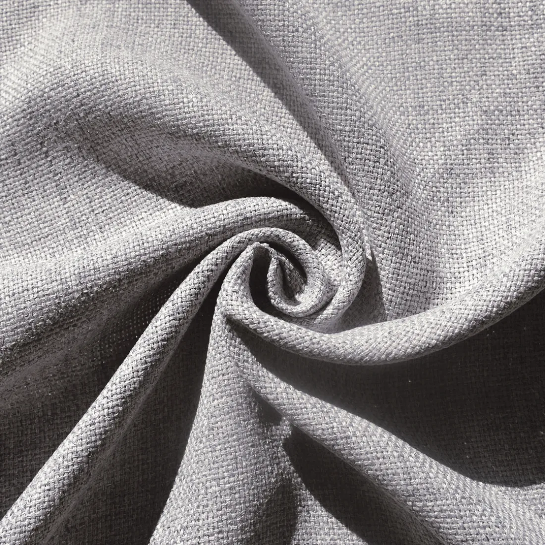 Rideau ameublement uni natte 140x260 NATURO - gris