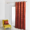 Rideau d'Ameublement Uni Cuivre 135X260 cm VELOURS