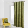 Rideau d'Ameublement Uni Kaki 135X260 cm VELOURS